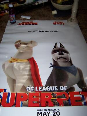#ad 2 DC League Of Super Pets 27”x40” Original Move Poster NOS $11.01
