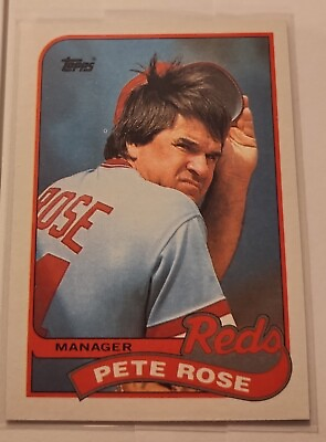 #ad 1989 Topps PETE ROSE #505 Manager Cincinnati Reds MINT Sharp Baseball Card 💎 $19.00
