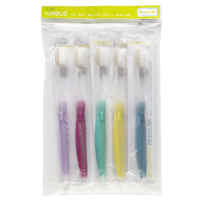 #ad Nimbus Toothbrush Microfine Extra Soft Sensitive Teeth Gums Implants Regular 5 $25.99