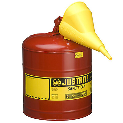 #ad Justrite 7150110 Safety Can 5 Gallon Red Type 1 with Funnel $91.96