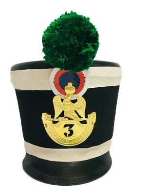#ad DGH® Napoleonic White Shako Hat 3rd EMEGreen Pompom 1806 ASA FS $120.96