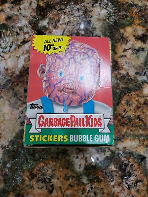 #ad Garbage Pail Kids 10th Series Box; Topps Chewing Gum Inc. $400.00