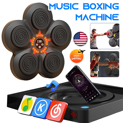 #ad Music Boxing Machine with Boxing Gloves Wall Mounted Smart Bluetooth $41.09