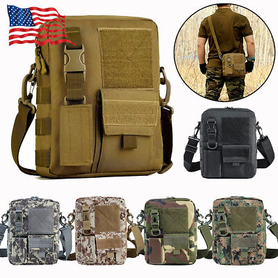 #ad Men Tactical Backpack Molle Sling Chest Pack Outdoor Hiking Travel Shoulder Bag $8.99