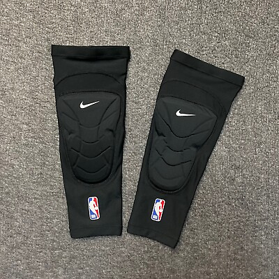 #ad #ad Nike NBA Issued Hyperstrong Padded Knee Sleeves Men#x27;s S M CT3877 010 Black NWT $28.99