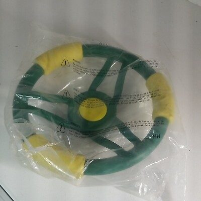 #ad NEW Backyard discovery green and yellow HIGH PERFORMANCE STEERING wheel $22.03