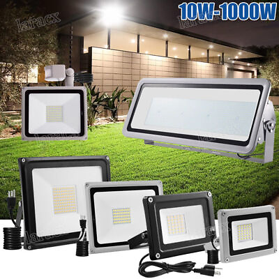 #ad 1000W 800W 500W 300W 200W 150W 100W 50W 30W 20W 10W LED Flood Light Outdoor Lamp $3.99