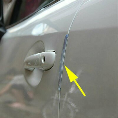 #ad 4 Pack Car Door Edge Guard Bumper Anti Scratch Protector Molding Strip Clear $5.55