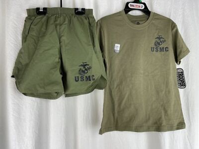 #ad Officially Licensed CHILDREN YOUTH KIDS USMC PHYSICAL TRAINING UNIFORM SET New $26.99