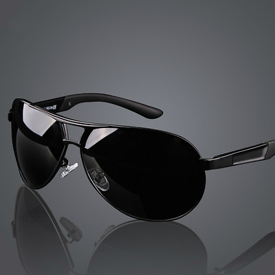 #ad Retro HD Polarized Sunglasses Men Pilot Metal Outdoor Driving Eyewear Glasses $9.97