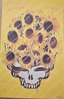 #ad Grateful Dead Sunflowers Stealie 11quot;x17quot; lot print Free Shipping SYF $30.00