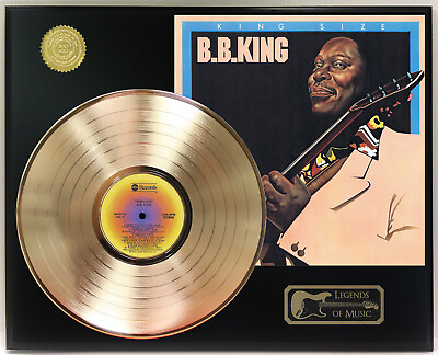 #ad BB King King Size Gold LP Record Plaque Display $179.95