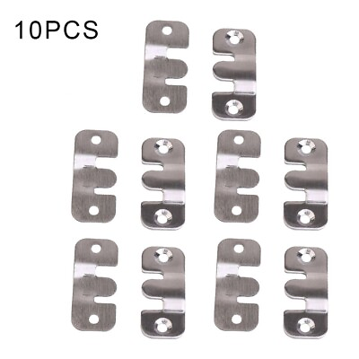 #ad Effortless Installation Stainless Steel Hooks for Hanging Photos 10PCS $14.66