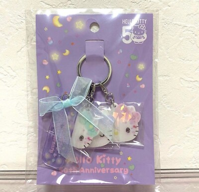 #ad Sanrio Kitty Acrylic Keychain 50th Anniversary Limited The Future in Our Eyes $38.00