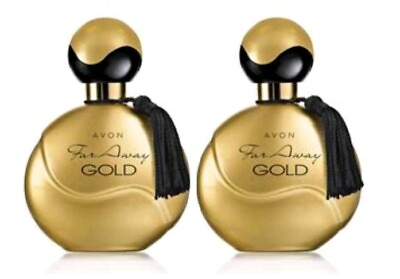 #ad 2 AVON FAR AWAY GOLD SPRAY 1.7 OZ. 50 ml Eau De Parfum Perfume NEW $38.90