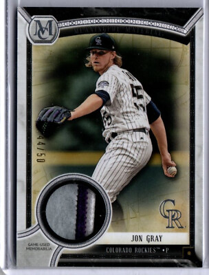 #ad 2018 Museum Collection Baseball Meaningful Material Jon Gray PATCH ROCKIES 44 50 $9.99