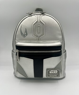 #ad Loungefly Star Wars Mandalorian Cosplay Grotto Treasures Exclusive Mini Backpack $130.00