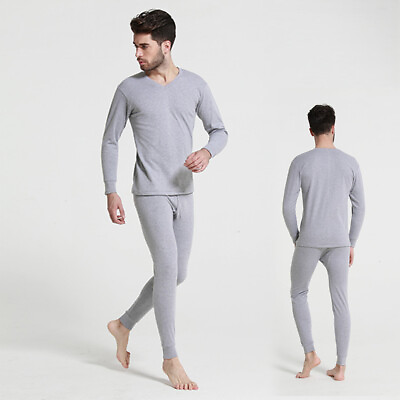 #ad #ad Zonbailon Men#x27;s thermal underwear Cotton Pure Color Breathable and Comfortable $42.75