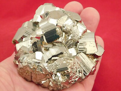 #ad Larger Rhombic PYRITE Crystal Cluster 100% Natural Peru 562gr $44.99