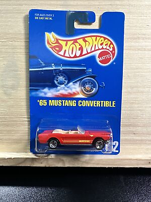 #ad Hot Wheels ‘65 Mustang Convertible Blue Card Collector #162 $4.97