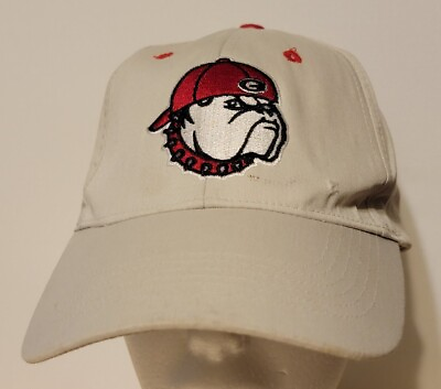 #ad Georgia Bulldogs Hat Cap Mens Strap Hook Loop Captivating Headgear Spots Read $10.95