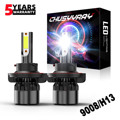 #ad For Ford Escape 2008 2012 H13 9008 LED Headlight High Low Beam Bulbs 2PCS 6000K $12.99