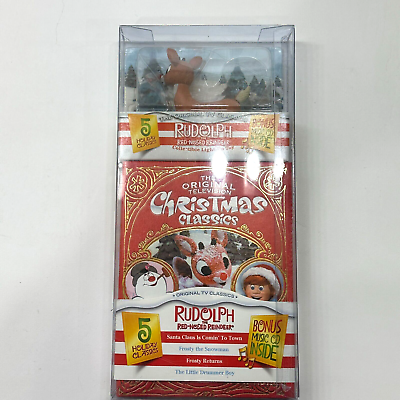 #ad RARE ORIGINAL RUDOLPH RED NOSED REINDEER TOY COLLECTIBLE DVD SET FROSTY SNOWMAN $74.99