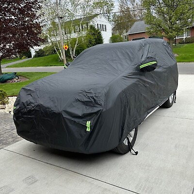 #ad For Cadillac SRX XT5 Full Car Cover Black Protection Rain Dust Resistant $37.99