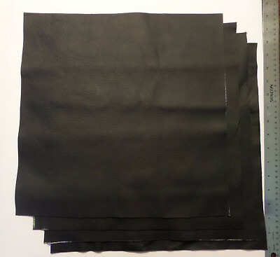 #ad Upholstery Leather Scrap Crafts 15 x 15 inches Black 1 Piece $13.49