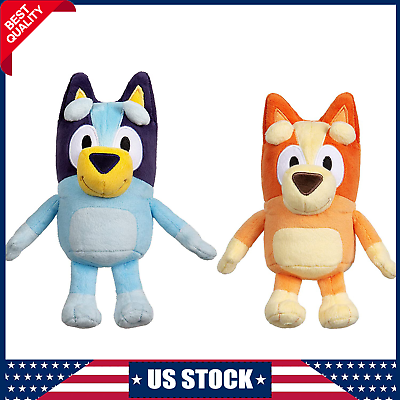 #ad 2X Game Bluey Stuffed Soft Toys Bingo Dog Friends Plush Doll Pair Kids Toy Gift $17.68