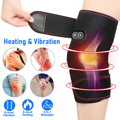 #ad Knee Joint Massager Heat Physiotherapy Therapy Pain Relief Vibration Machine US $16.99