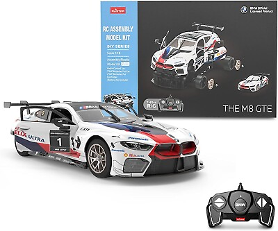 #ad RASTAR RC ASSEMBLY MODEL KIT BMW M8 GTE SCALE 1:18 74 Parts $47.99