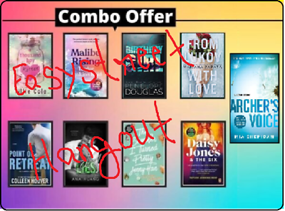 #ad 9 book set collection combo offer books from different authore paperback $68.39
