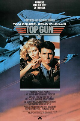 #ad Top Gun Movie Poster Regular Style Size: 24quot; X 36quot; $11.99