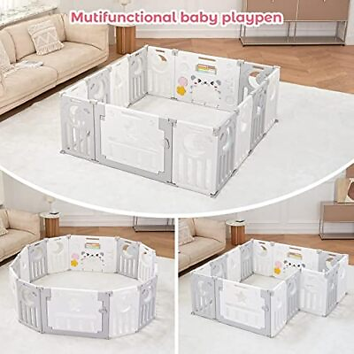 #ad Foldable Baby Playpen 14Panel Kids Toddlers Safety Activity Play Yard Center $91.19