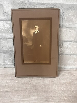 #ad Vintage Cabinet Card Young Boy Nice Suit $12.95