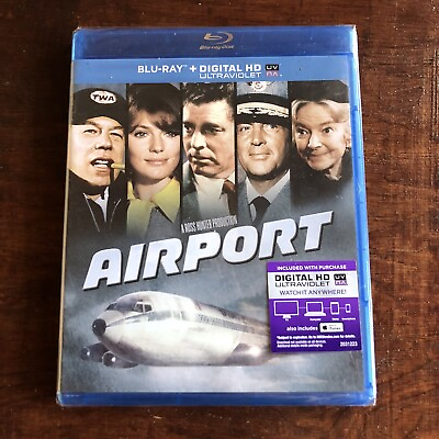 #ad Airport 1969 Blu ray Disc 2014 NEW SEALED torn shrink $17.99