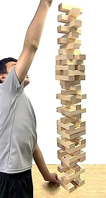 #ad #ad Large Tower Outdoor Games Wood Stacking Games Includes Scoresheet and $38.47