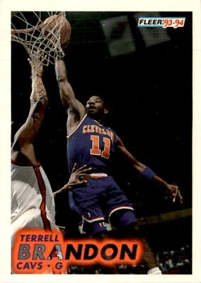 #ad 1993 1994 Fleer #34 Terrell Brandon Cleveland Cavaliers $2.49