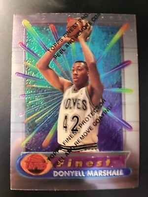 #ad 1994 95 Topps Finest Basketball Donyell Marshall RC Card #313 $1.99