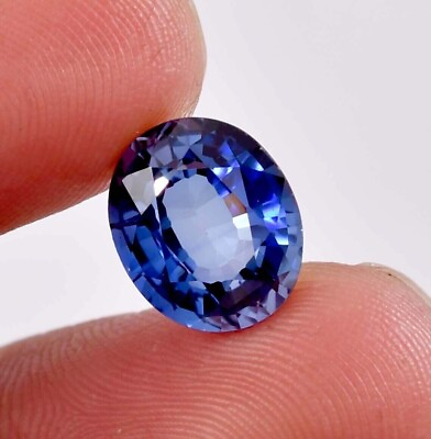#ad 6.2 Ct Natural Blue Sapphire Oval Sri Lanka Loose Untreated Gemstone Certified $18.97