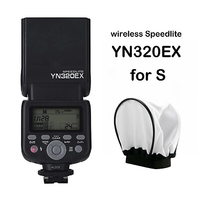 #ad YONGNUO YN320EX S 2.4G Wireless Flash Speedlite HSS TTL for Sony with Diffuser $105.99