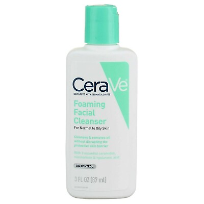 #ad CeraVe Foaming Facial Cleanser 3 fl oz 87 ml $8.99