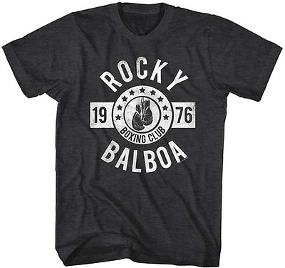 #ad Rocky Balboa Mens New T Shirt 1976 Boxing Club Black Heather Sizes SM 5XL $42.99
