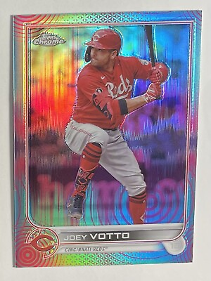 #ad 2022 Topps Chrome Sonic Pink Aqua Ray Wave Refractor Joey Votto 199 Red HOF 177 $19.99
