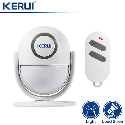 #ad KERUI P6 120dB Motion PIR Home Security On Site Alarm System Loud Siren Strobe $15.38