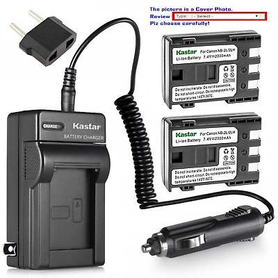 #ad Kastar Battery AC Charger for Canon NB 2L CB 2LW amp; Canon EOS Digital Rebel Xti $10.99