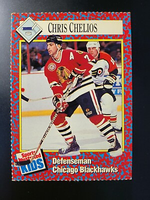 #ad 1993 Sports Illustrated Si for Kids Chris Chelios Hockey card #238 $2.99