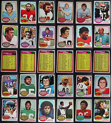 #ad VG 1976 Topps Football Cards Complete Your Set You U Pick From List 401 528 $0.99