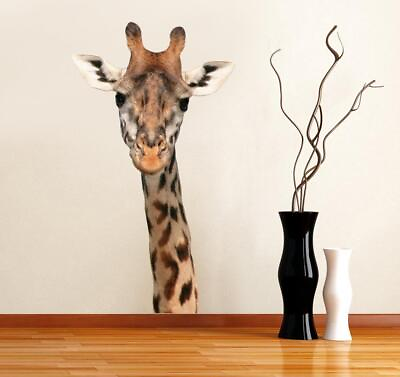 #ad Giraffe Head Decal Removable Graphic Wall Sticker DIY Decor Art Animals Safari $35.62